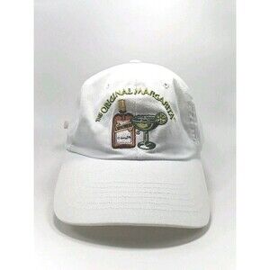 Vintage 90s Cointreau the Original Margarita White Strapback Hat Cap TC Tag
